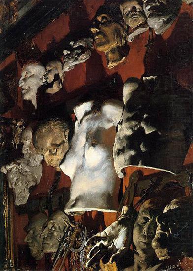 The Studio Wall, Adolph von Menzel